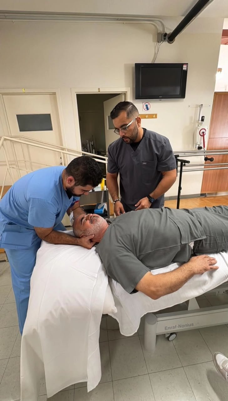 Ricardo during a supervised cervical assessment workshop